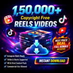 1 lakh 50 thousand copyright free reels video bundle